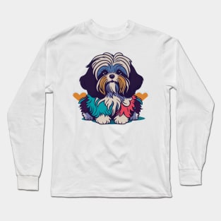 Havanese Portrait Long Sleeve T-Shirt